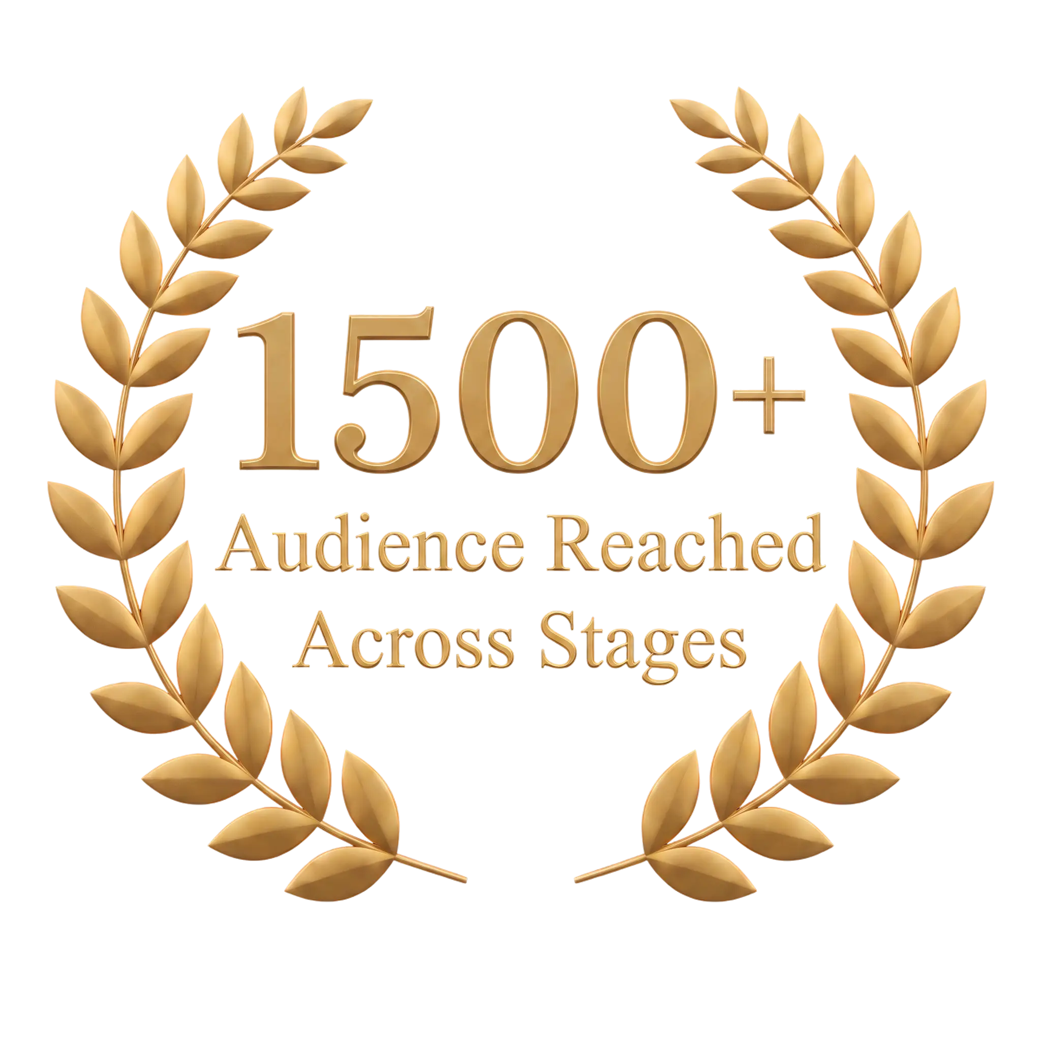 1500+ Audience Reached Across Stages