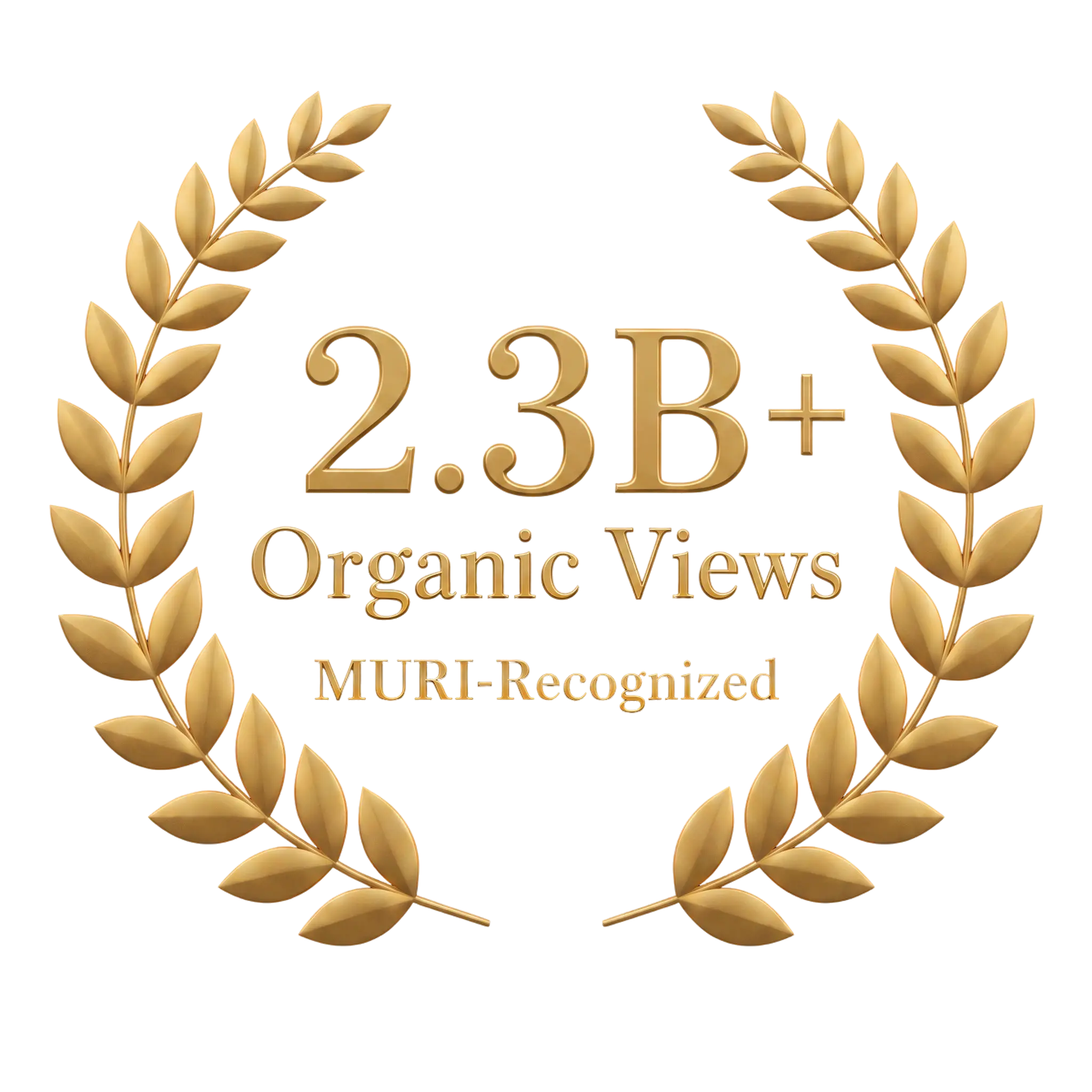 2.3B+ Organic Views