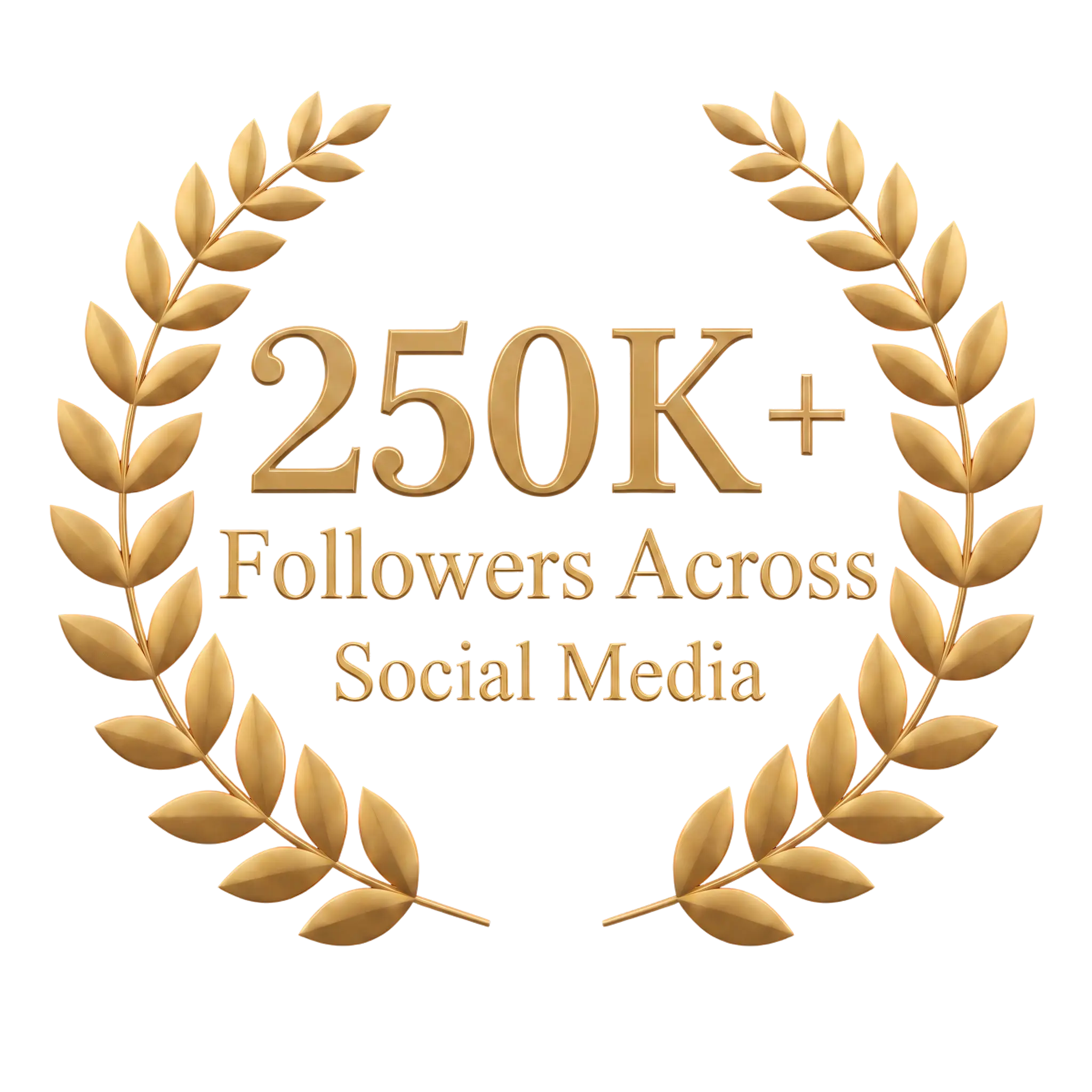 250K+ Followers Across Social Media